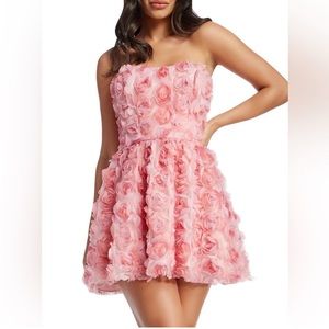 DRESS THE POPULATION NEW Sasha Floral Minidress NWOT